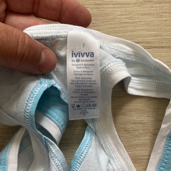 Ivivva by Lululemon tank top with racer back size 7 - Picture 6 of 6